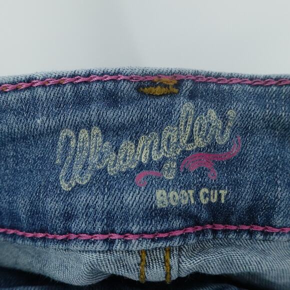 Wrangler Jeans Juniors 3X32 Blue Denim Light Wash Bootcut Cowgirl Western Y2K‎ - Picture 7 of 12